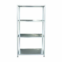 No Brand Kit Scaffalatura Scaffale In Metallo A Bullone Con 4 Ripiani 75x30x147h 180kg