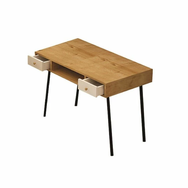 Scrivania Basil, Rovere, Truciolare Melaminico, L100xP60xA72 Cm, EPIKASA - immagine 2