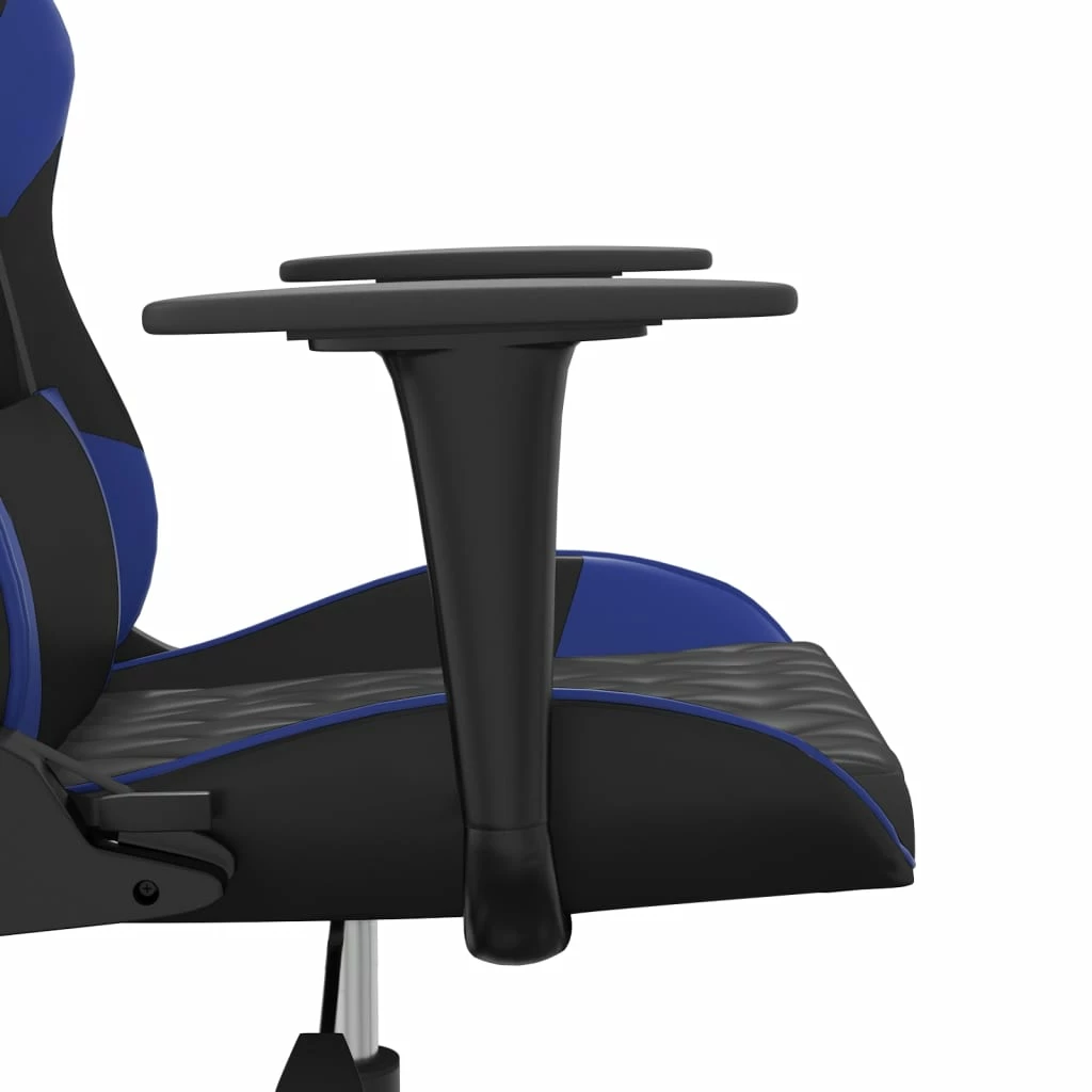 Sedia Da Gaming Massaggiante Nero E Blu In Similpelle Cod Mxl 73222 - immagine 10