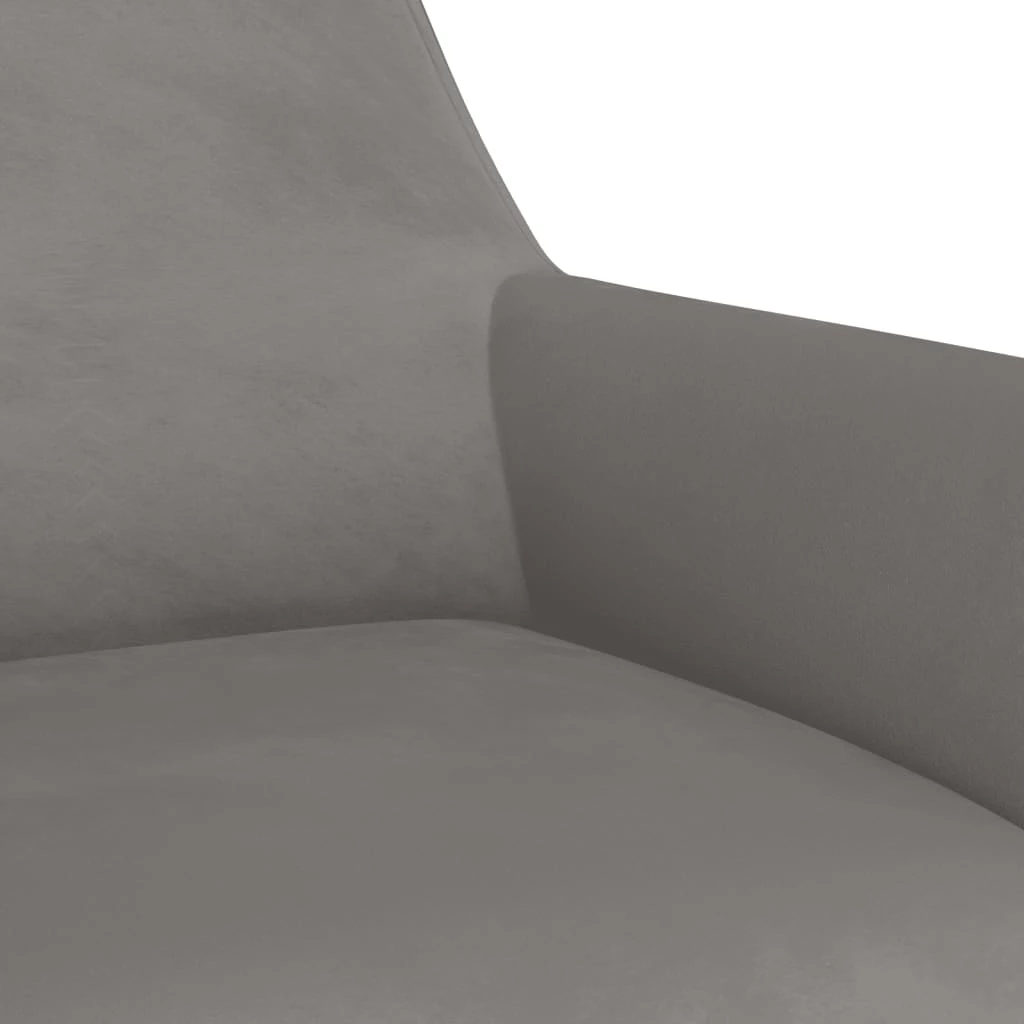 Sedia Da Ufficio Girevole Grigio Chiaro In Velluto Cod Mxl 27870 - immagine 6