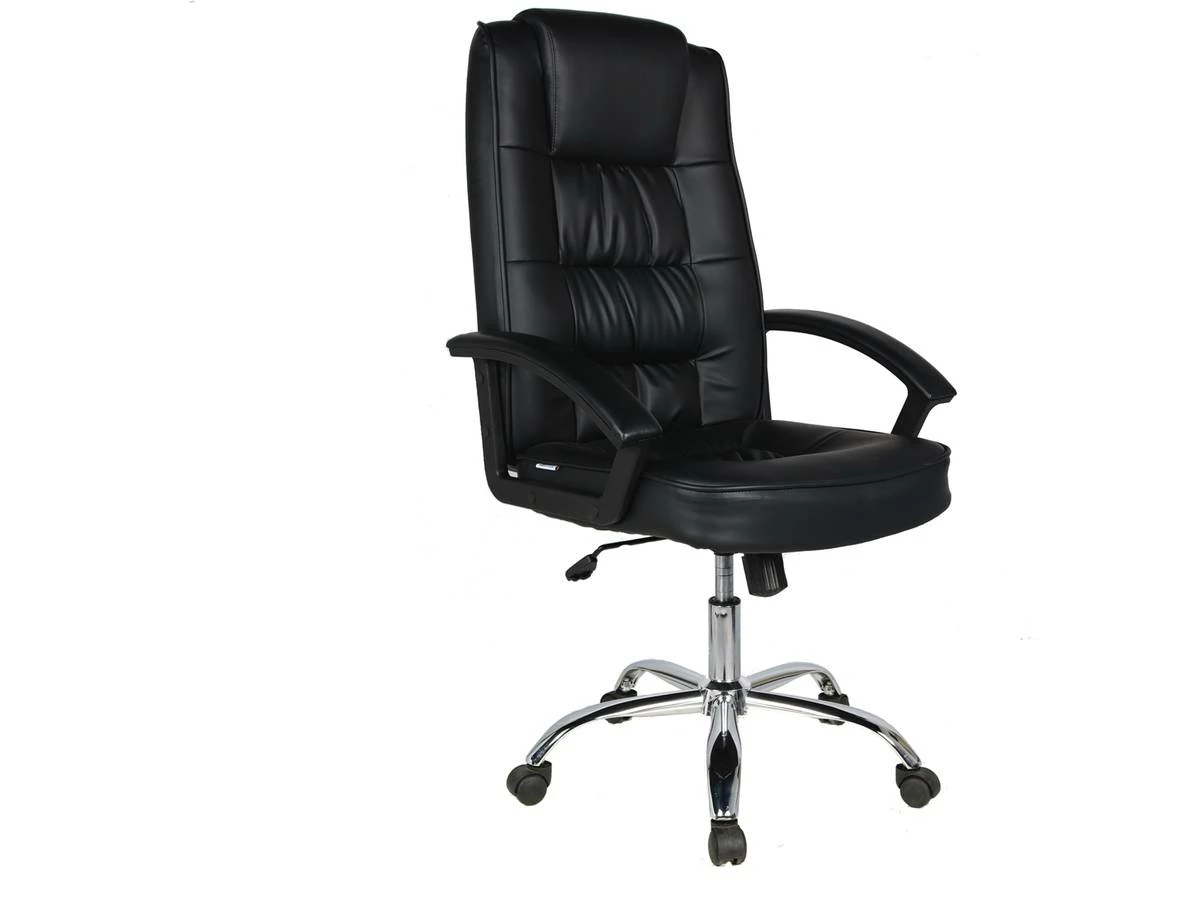 Poltrona Da Ufficio A Rotelle Charles Nera