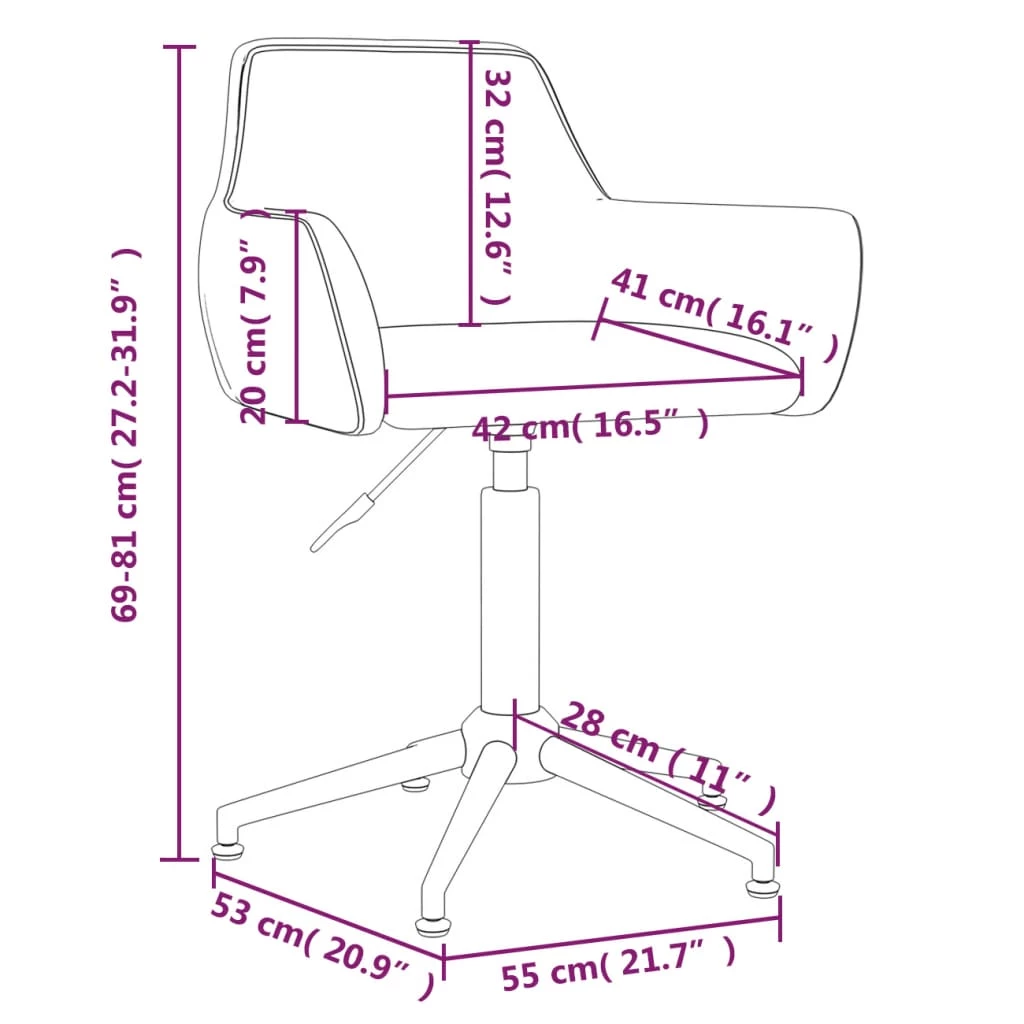 Sedia Da Ufficio Girevole Grigio Chiaro In Velluto Cod Mxl 27870 - immagine 9