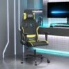 Sedia Da Gaming Nero E Verde Chiaro In Tessuto Cod Mxl 61373