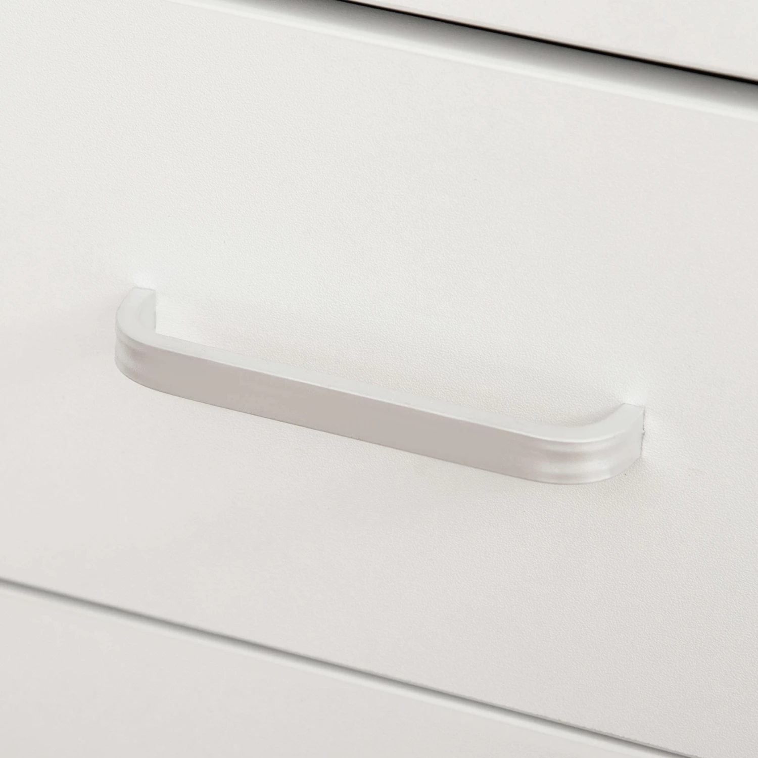 Scrivania Da Ufficio 110x50x76 Cm 5 Cassetti In Legno Bianco - immagine 7