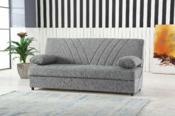 Divano Letto Ramon, Divano Letto Contenitore A 3 Posti Con 2 Cuscini Inclusi