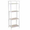 Scaffale Metallo Lucilla 4 Piani Bianco Cm45x34h122u002F135