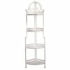 Scaffale Metallo Aprilia Bianco Brush 4piani Ad Angolo Cm49x33h166