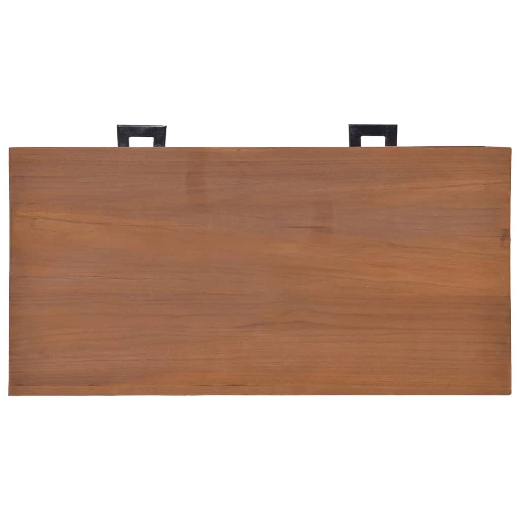 Scrivania 81x40x75 Cm In Legno Massello Di Teak Cod Mxl 66577 - immagine 5