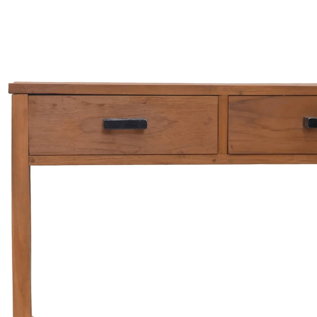 Scrivania 81x40x75 Cm In Legno Massello Di Teak Cod Mxl 66577 - immagine 4