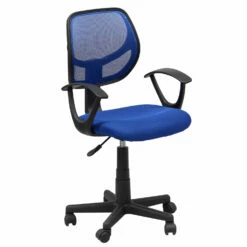 Astra - Sedia Da Ufficio In Poliestere E Nylon Blu