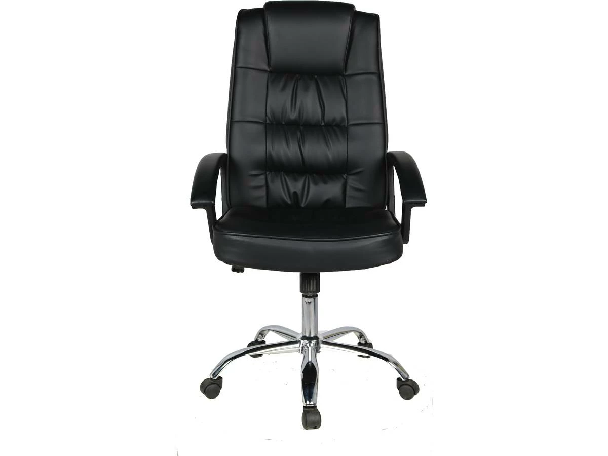 Poltrona Da Ufficio A Rotelle Charles Nera - immagine 2