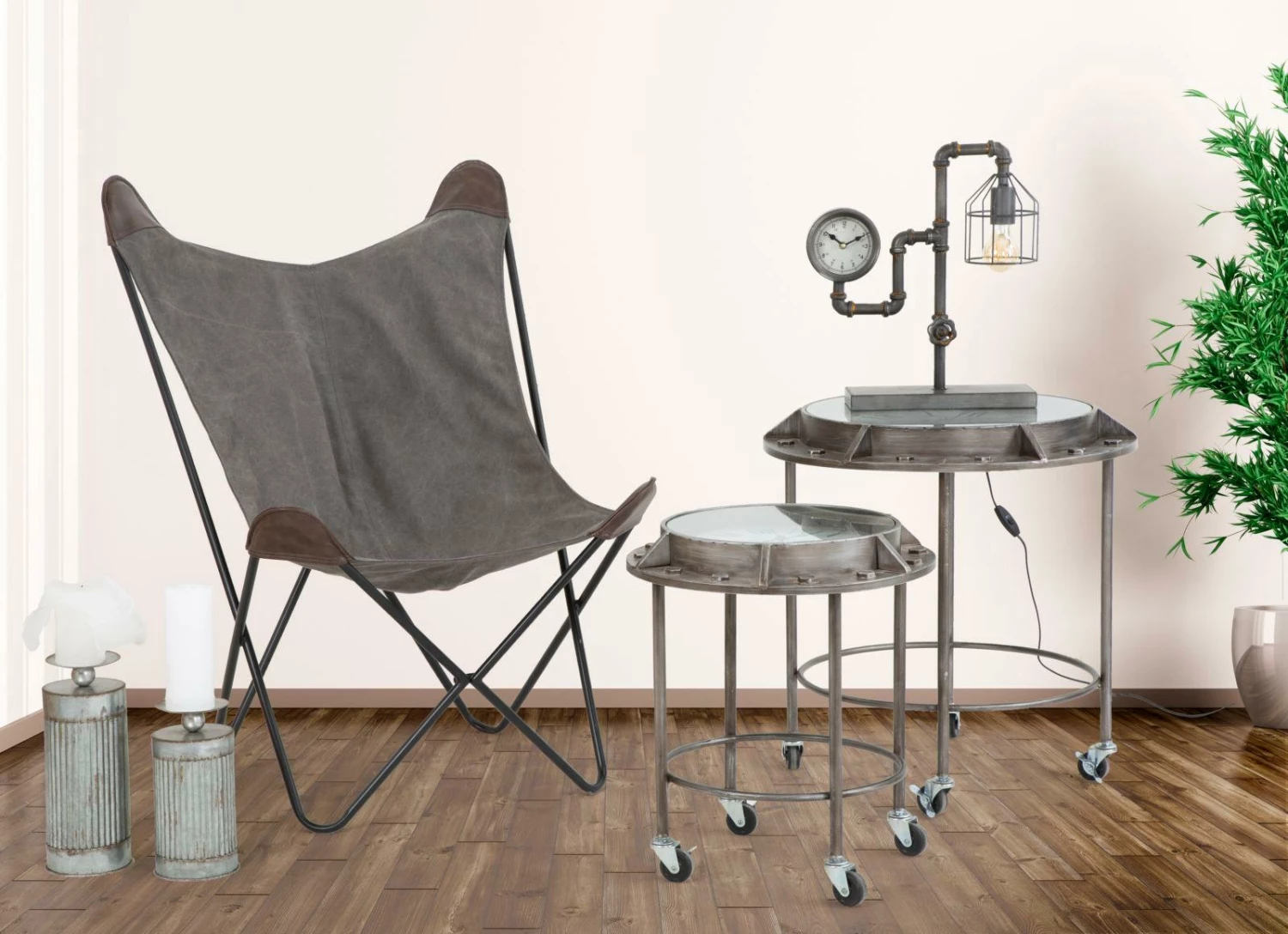 Cassettiera Portadocumenti 74x42x72 Cm 2 Cassetti Con Chiavi In Truciolare Noce - immagine 10