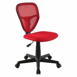 Pretty - Sedia Da Ufficio In Poliestere E Nylon Rosso