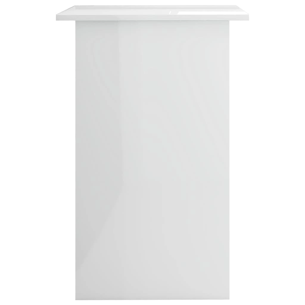Scrivania Bianco Lucido 90x50x74 Cm In Truciolato Cod Mxl 63165 - immagine 5